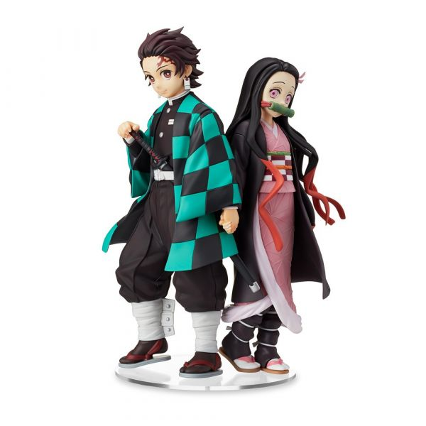 Sega, Super Premium Figure (SPM) Figure: Demon Slayer, Kimetsu No Yaiba, Nezuko Kamado and Tanjiro Kamado (Set)  鬼滅之刃 兄妹之絆 竈門炭治郎 & 竈門彌豆子 (套裝)