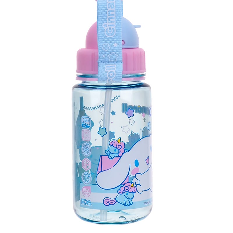 Cinnamoroll 350ml BPA Free Water Bottle With Straw & Neck Strap 膠水樽連飲管及頸繩