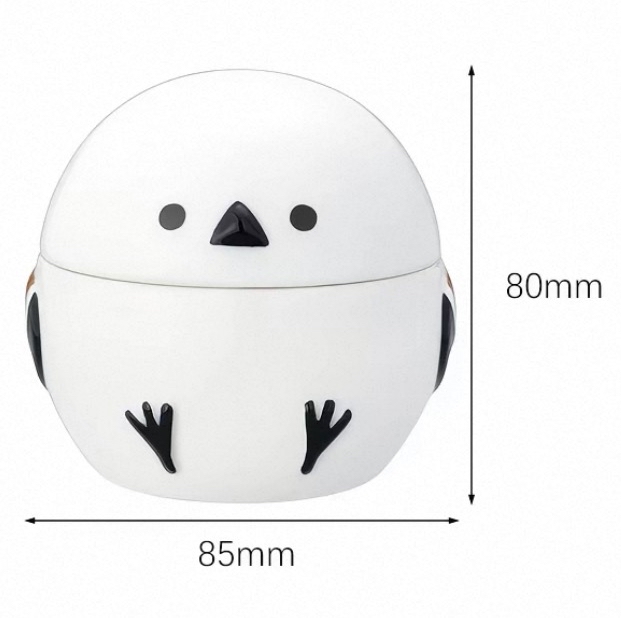 日本Decole長尾雀陶瓷收納罐