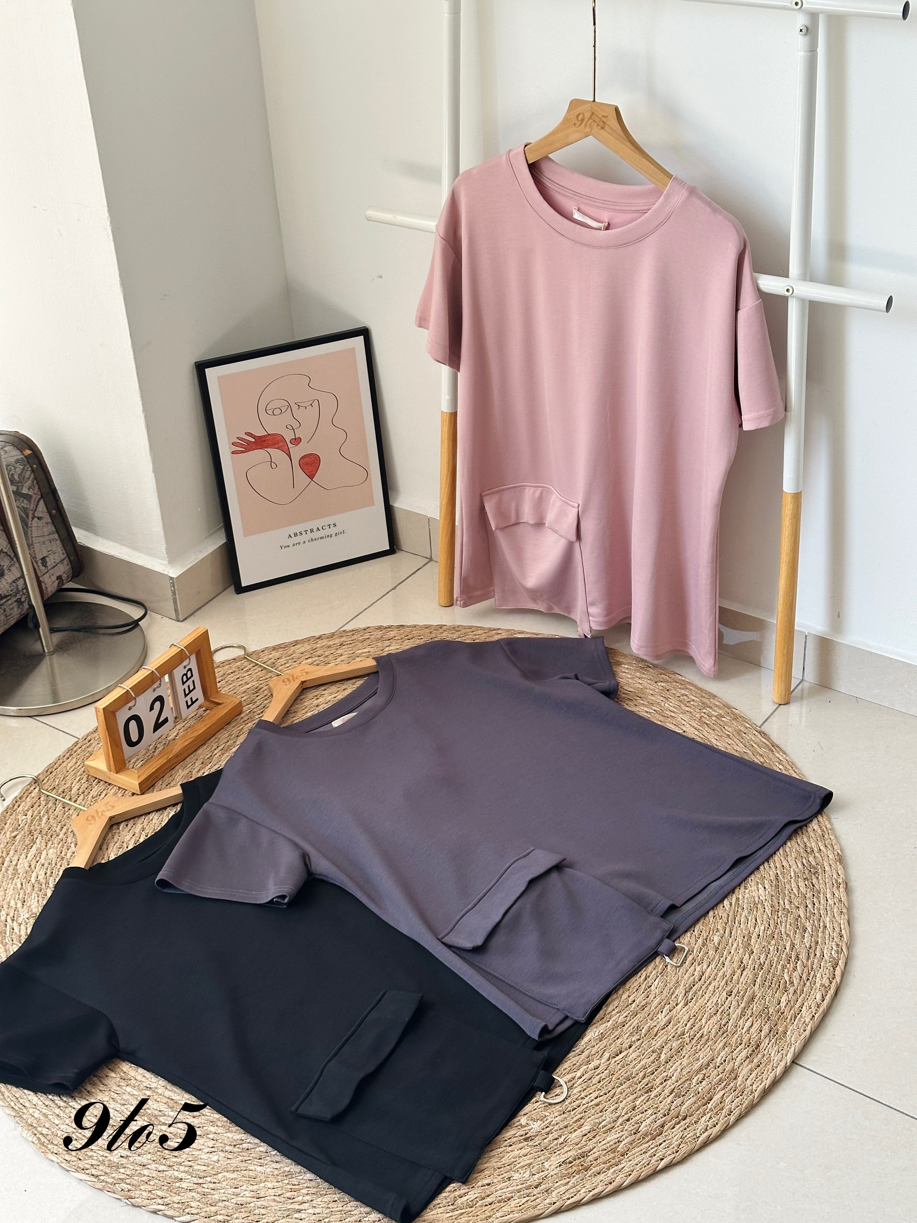 T3946 Short Sleeve Pocket Tee - 3 Colors