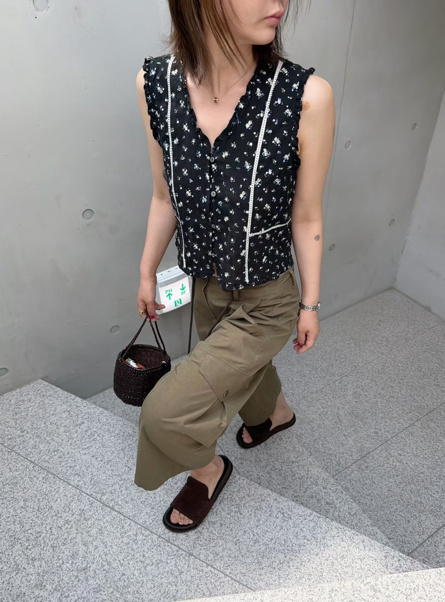🇰🇷東大門女裝 | Flower sleeveless 
