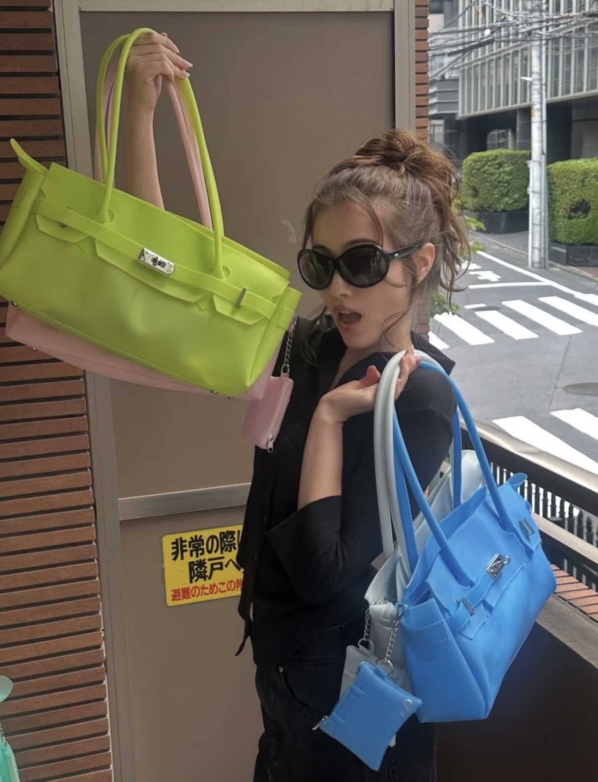 DEINET JELLY TWO-WAY BAG IN BLUE