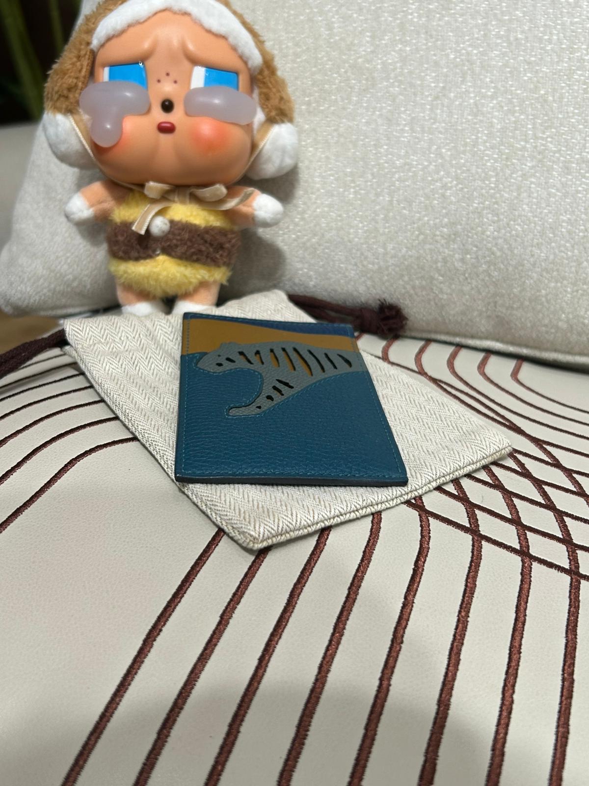 Hermes Card Case calfskin 100%Authentic, 98%New✅dust bag 