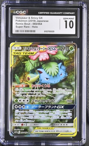 CGC 10 フシギバナ＆ツタージャGX(SA)【SR】{066/064} [sm11a]