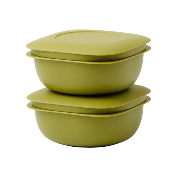 🔥🔥【日本製《LIKE IT》微波蒸氣解凍冷凍米飯雙層保存盒】2個裝