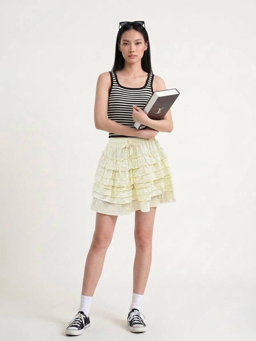 W6001 - Lyra Ruffle Skirt