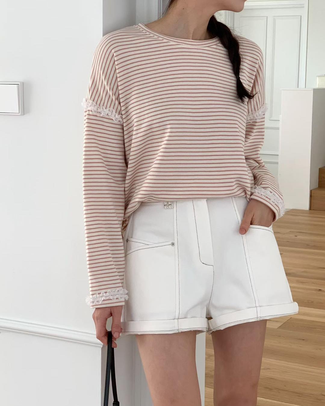 皇牌明線邊短褲