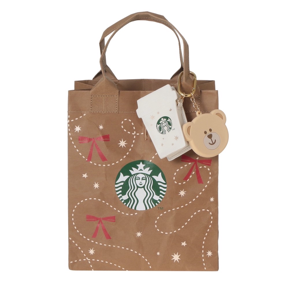 🎀【預訂】 Starbucks JP Colors of Holiday 杯形收納包，附 鑰匙圈和鏡子
