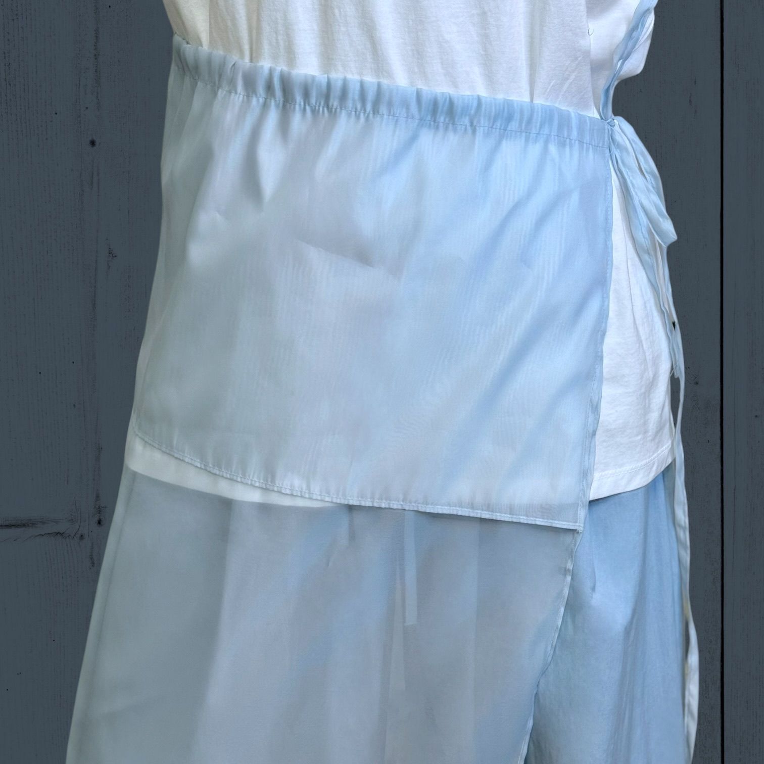 221199 紗質側綁繩裙