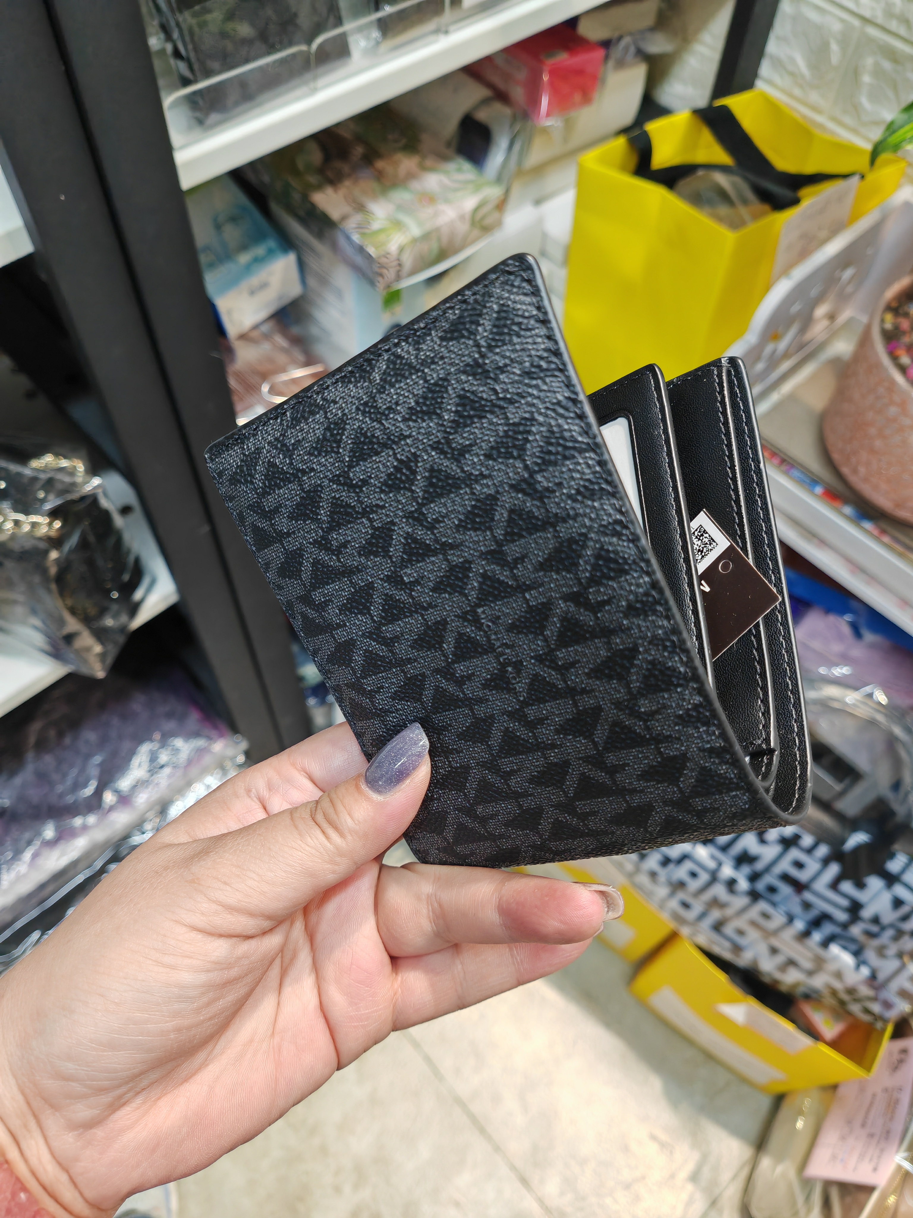 香港現貨-Michael Kors men's wallet blk