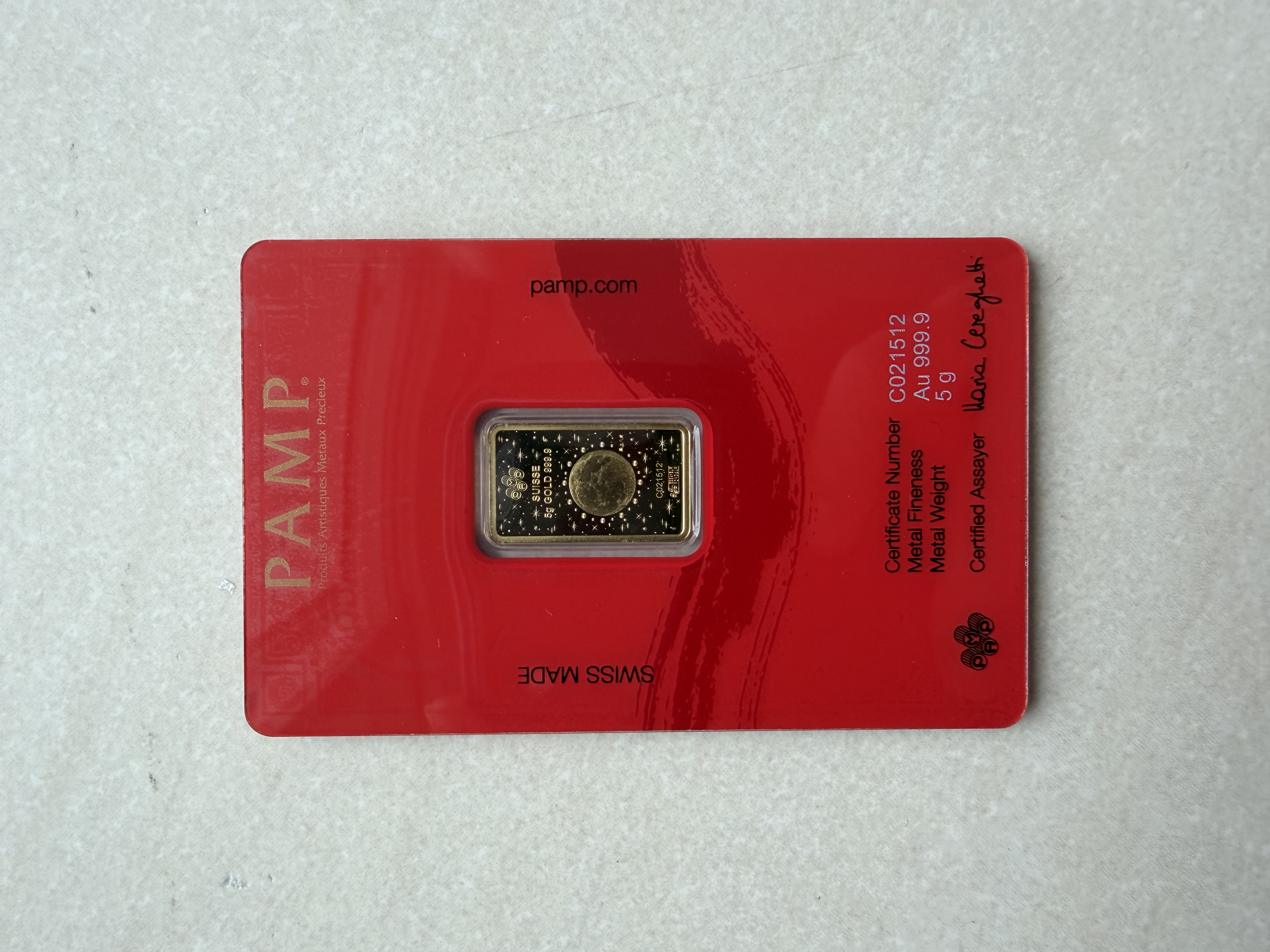 (Radar SN: 21512) PAMP Lunar 2024 Dragon 5g 🇨🇭Swiss Fine Gold Bar Emas 999.9 with Album 生肖龙