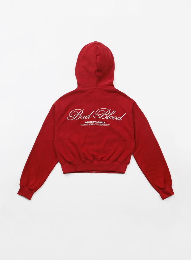 BadBlood Classic Logo Hooded ZipUp ネイビー Badblood [w-hde24-022