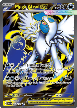 Pokemon TCG  Mega Evolution - Mega Absol EX-161/132