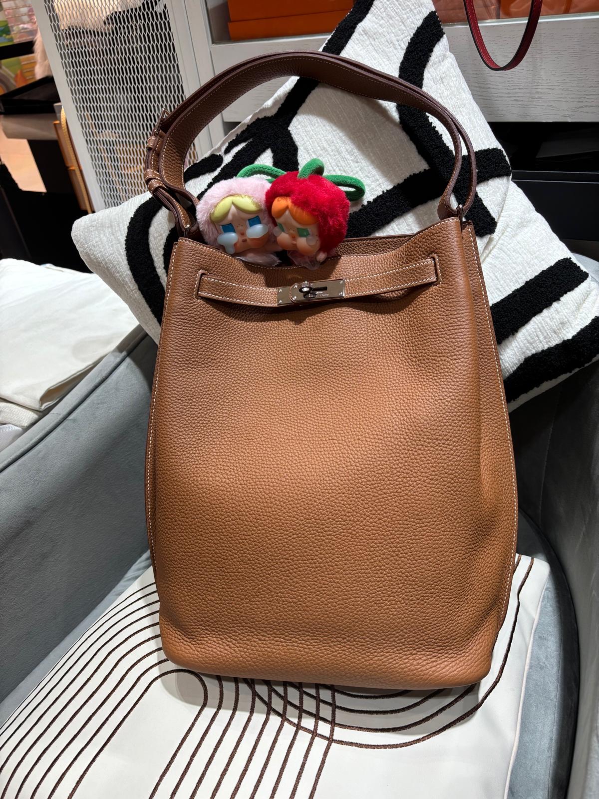 Hermes So Kelly Stamp [Q] Gold 100%Authentic, 98%New ✅Dust bag ✅Box