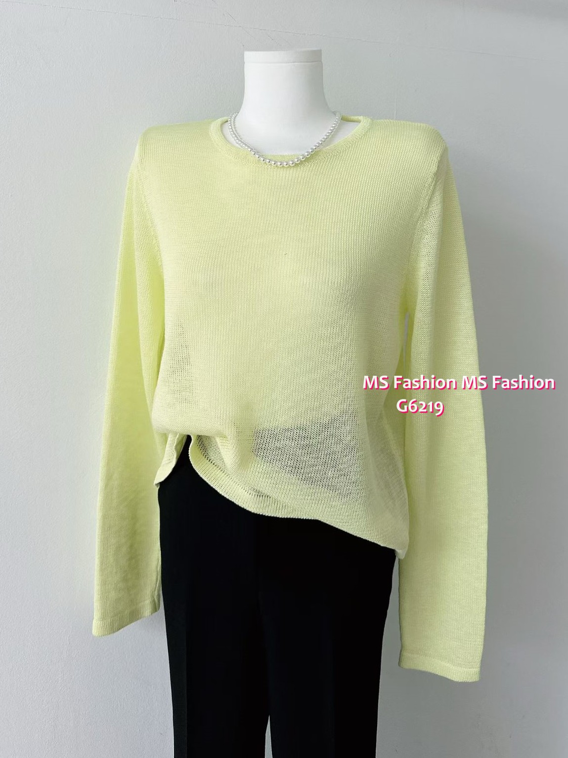 G6219 韓國🇰🇷淨色針織線料top