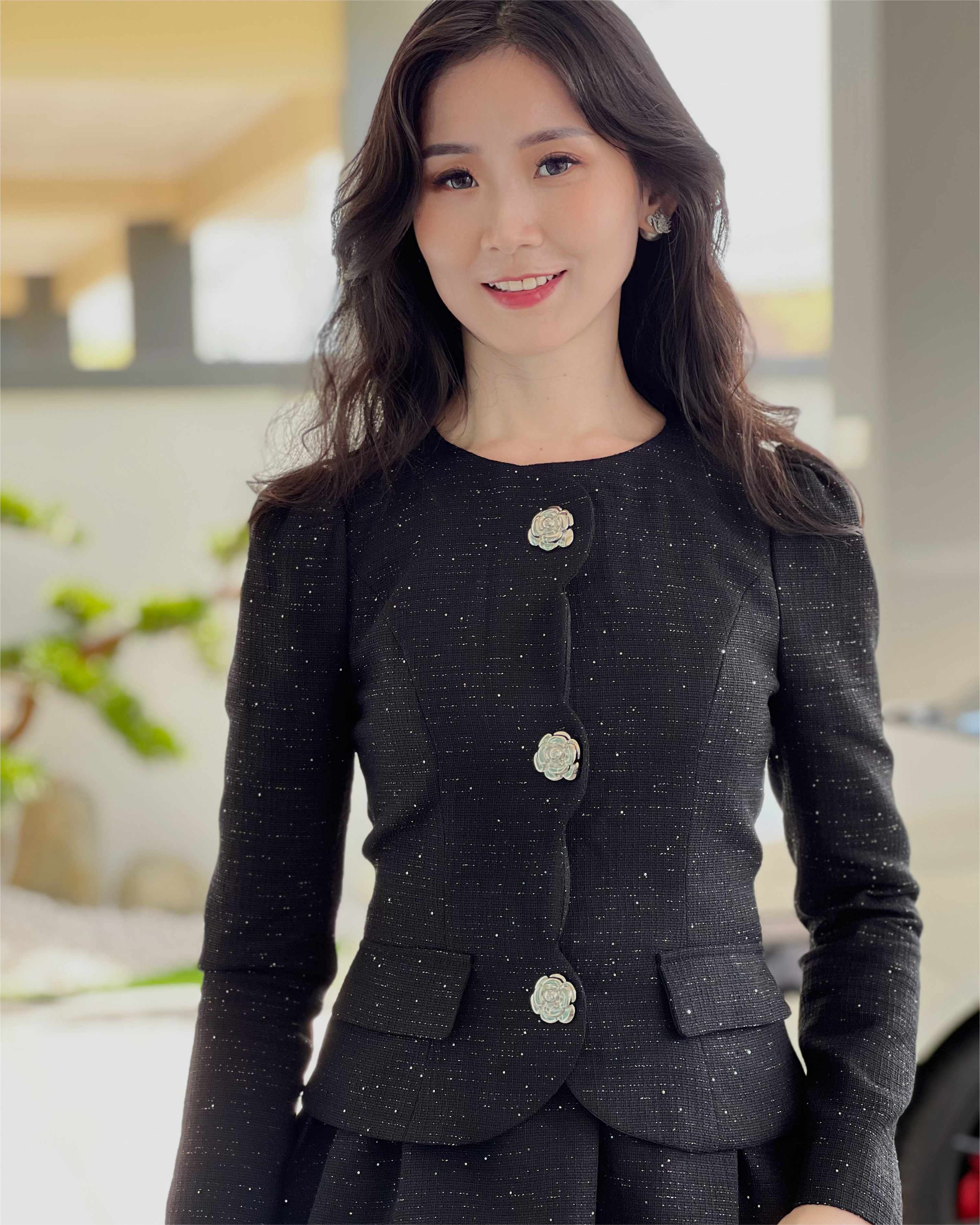 5084 Charlotte Sparkle Tweed Mini Dress