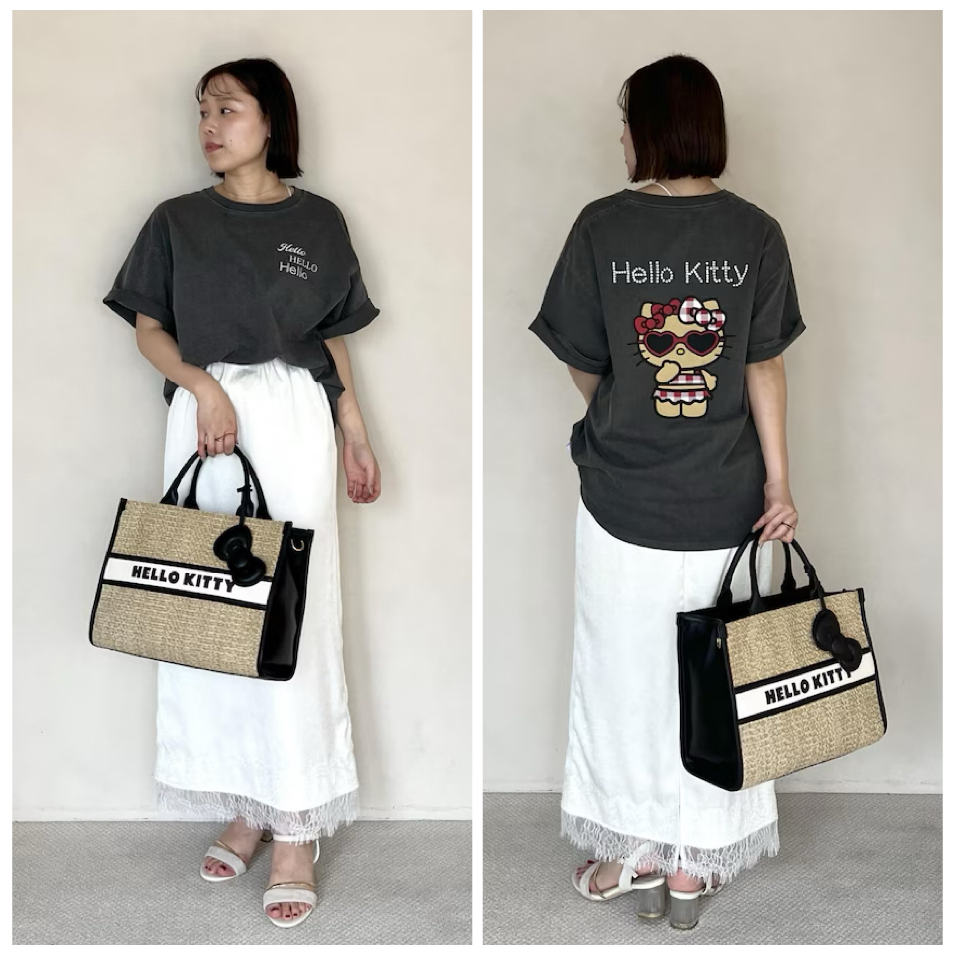 日本預訂📍日本VIS x Hello Kitty曬黑樣系列 - 短袖Tee 不包郵