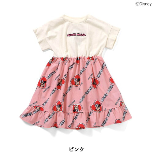 🆕【⭐訂購⭐】🌀 🇯🇵 日本直送🇯🇵 #Minnie 刺繡 拼布 荷葉邊下擺 連身裙［2款選］ 🌀[ELCA-0022][260324]