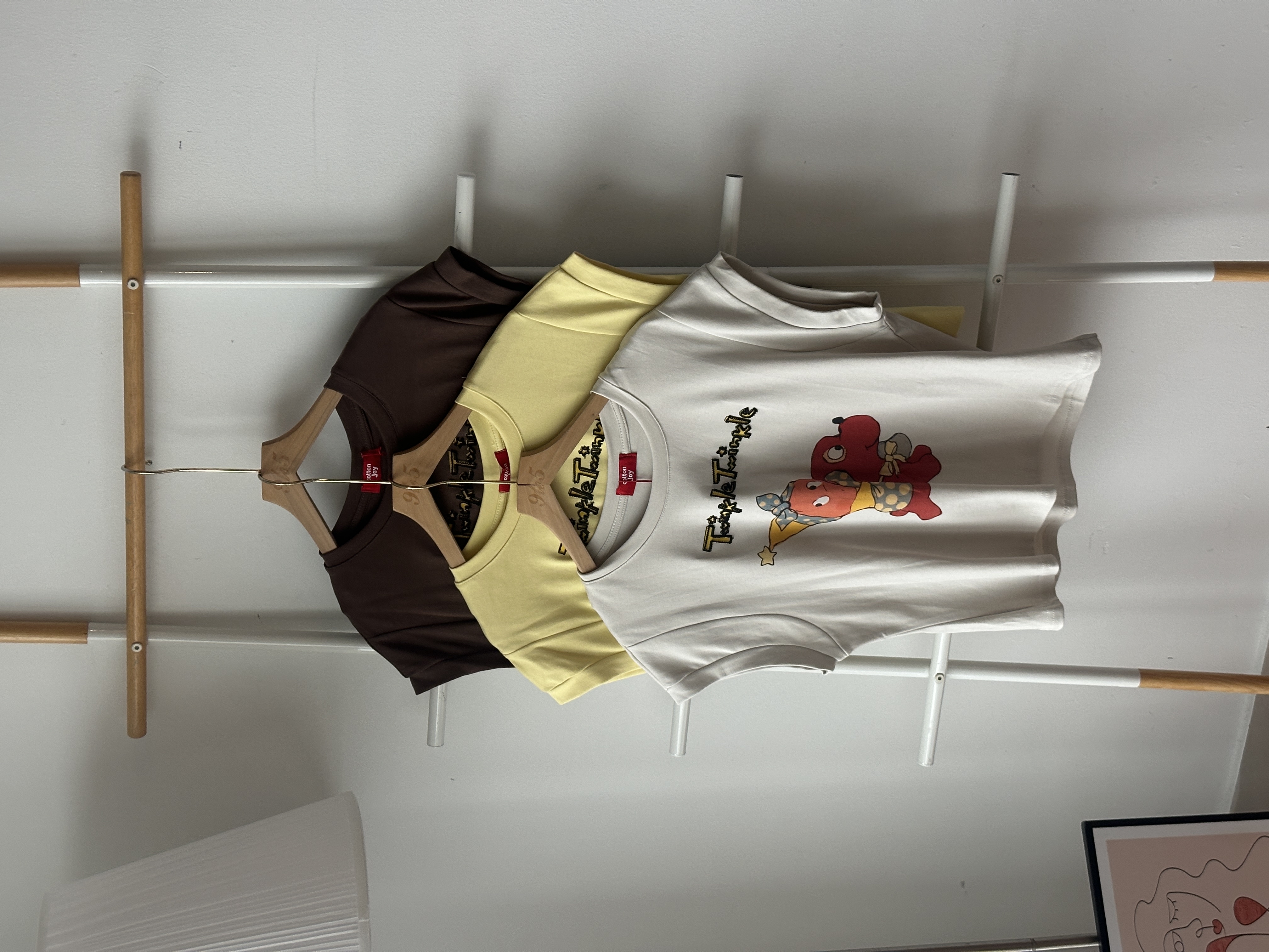 T4295 Cape Sleeve Printed Tee - 3 Colors 