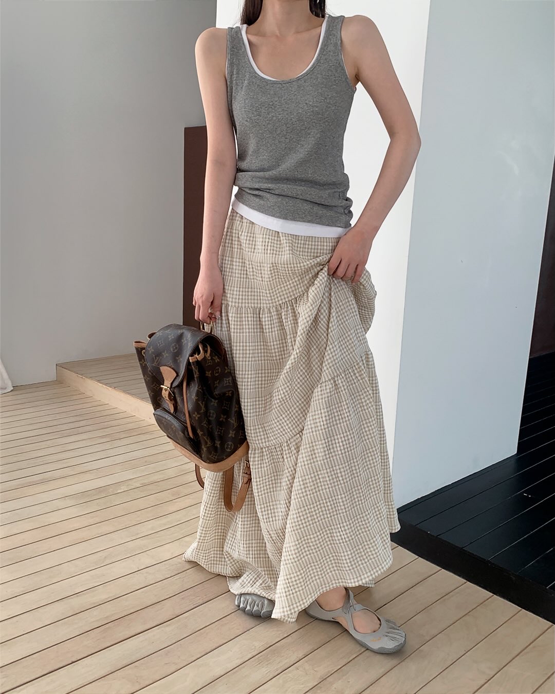 東大門女裝 | Check skirt