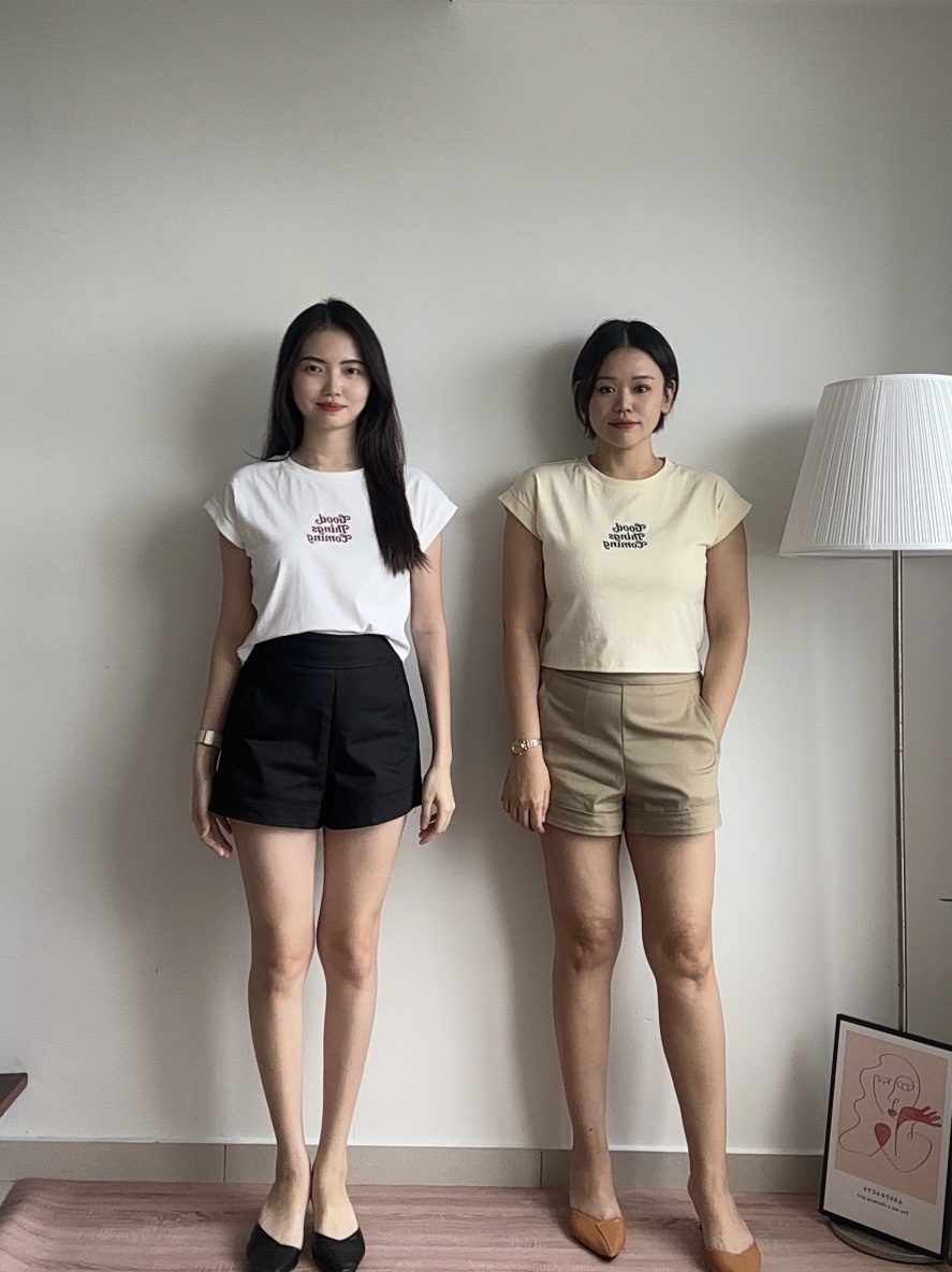 S1962 A Line Short Pants - 4 Colors 