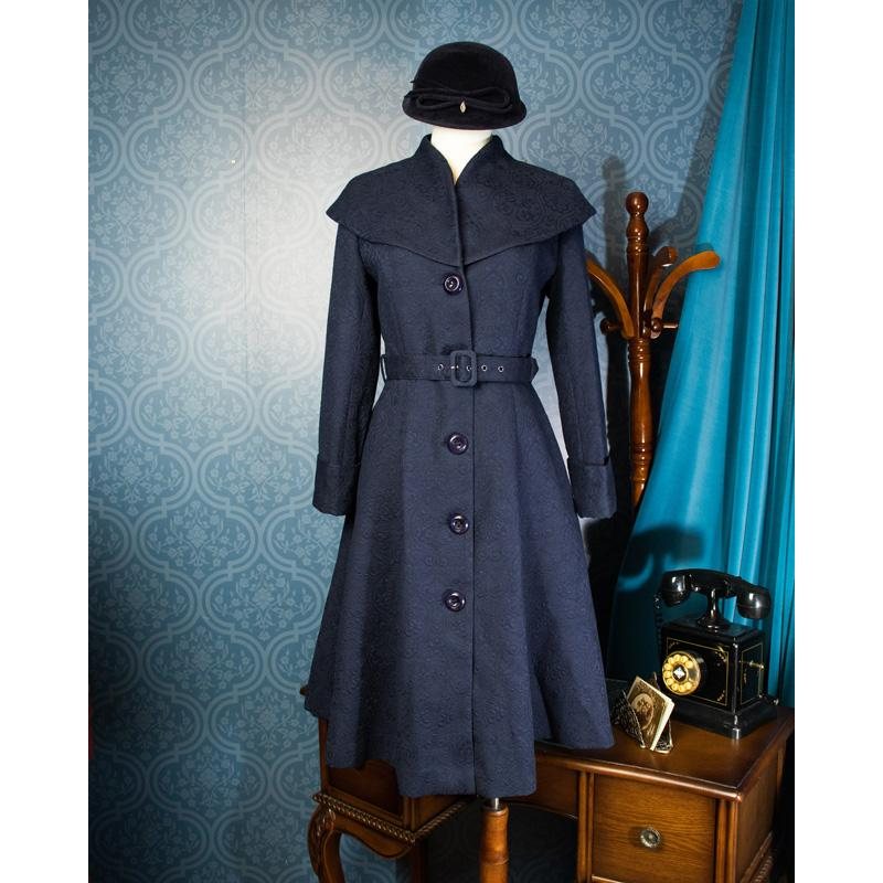 (Sold out)Limited Edition - Edwardian Lady Winter Walking Coat Jacket - Blue (FM163)
