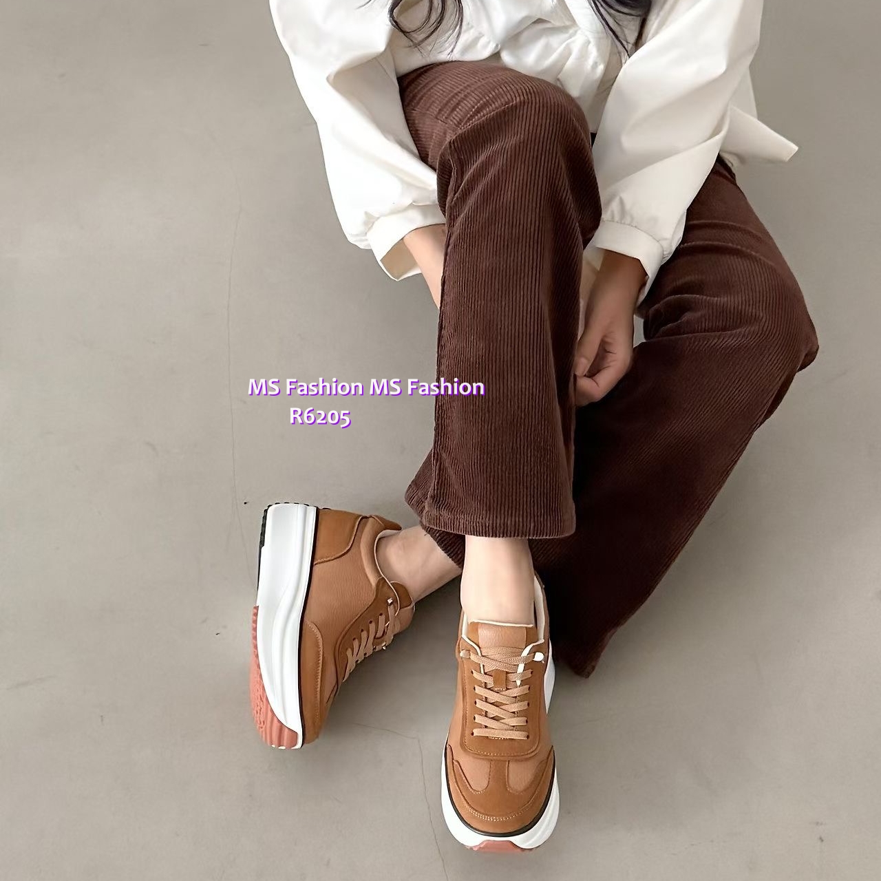 R6205 韓國🇰🇷真皮拼接Sneakers