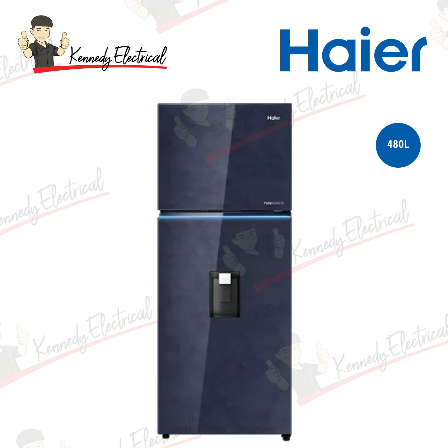 Haier 540L Twin Inverter Glass Door Fridge Gold (HRF-IT540AG)