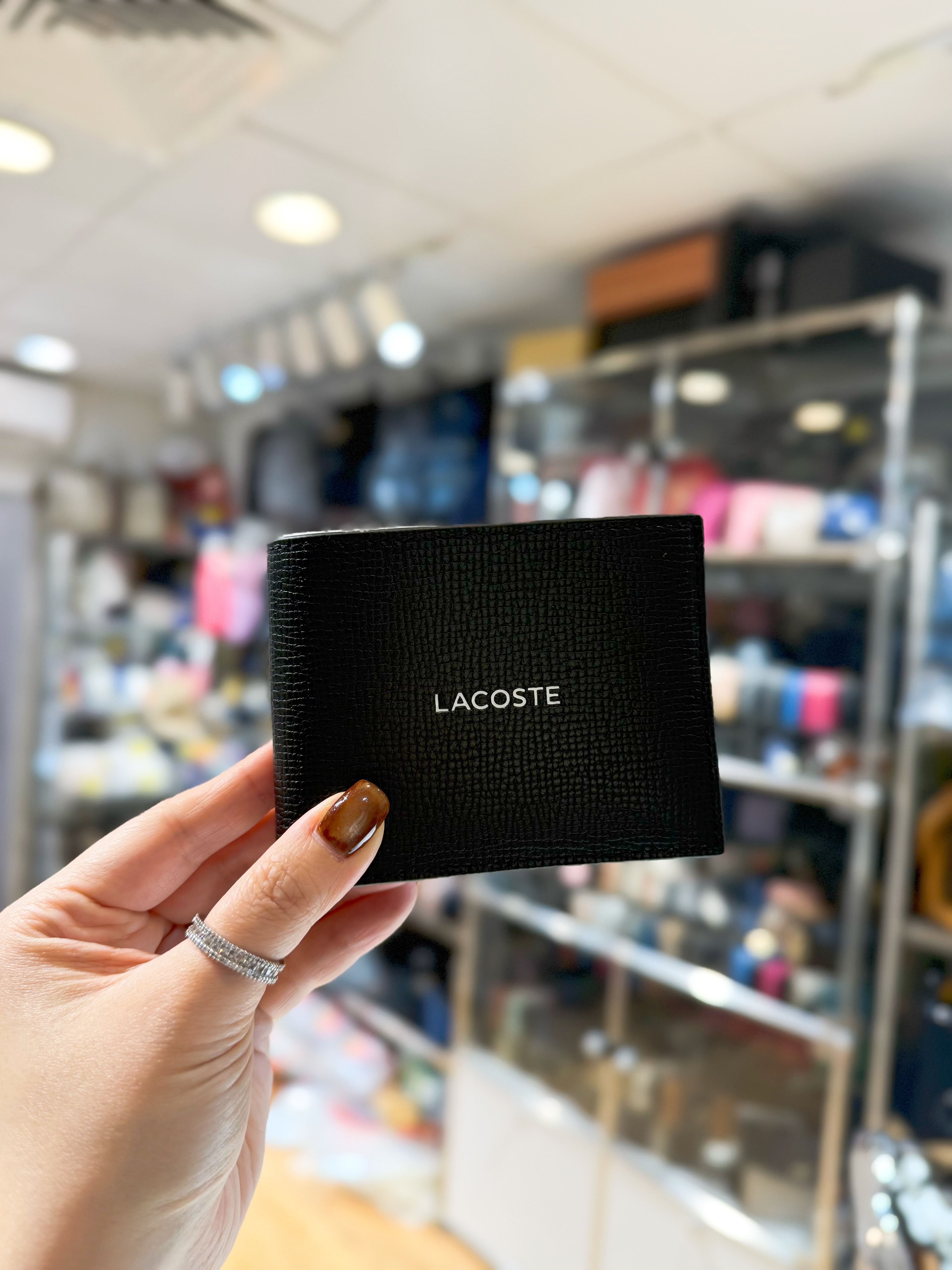 Lacoste bi fold wallet 738/blk