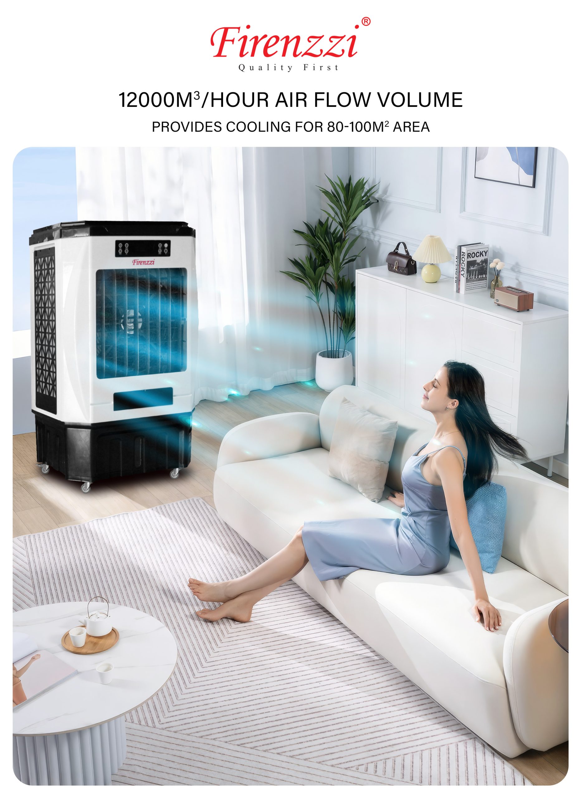 Firenzzi 120L Air Cooler (FAC-1911)
