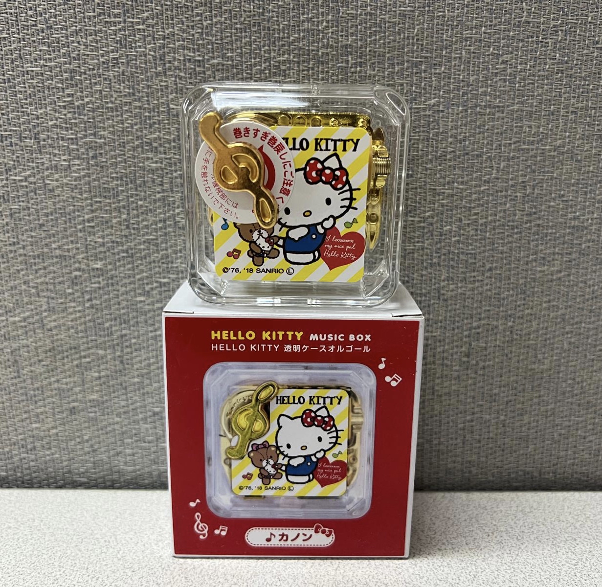 🎌日本直送🎌 Hello Kitty 透明音樂盒