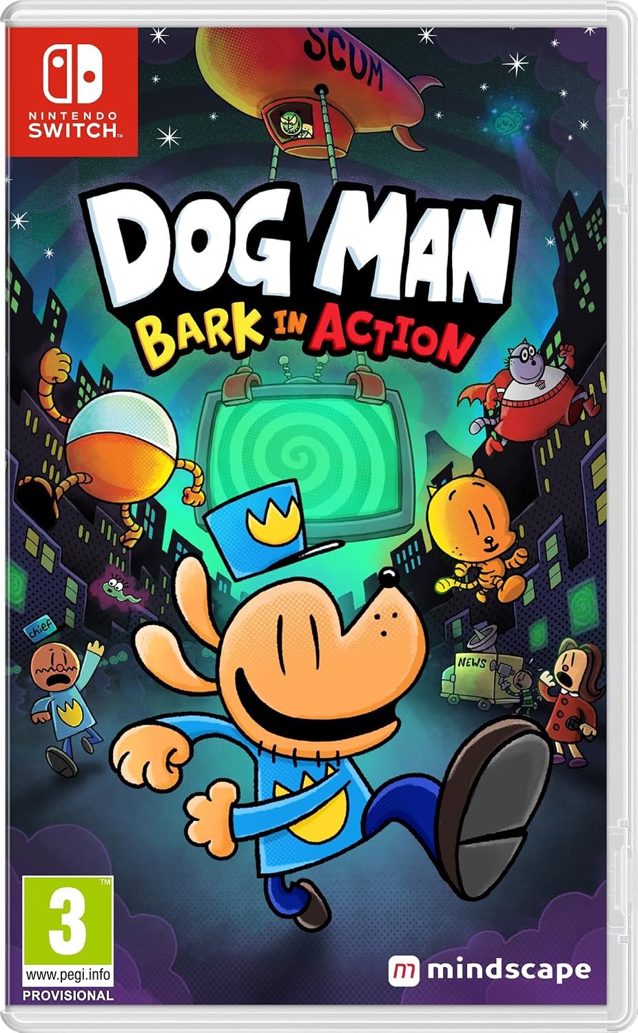 【預售 27/ 10】NS 超狗神探：不狗能的任務 Dog Man: Bark in Action  中/英/日文  ( 英文封面 ) DOG9932