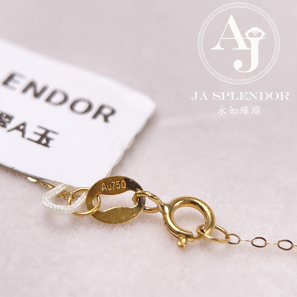 JNk-12 天然翡翠A玉 冰潤紅翡翠心心相印18K金吊墜連項鏈