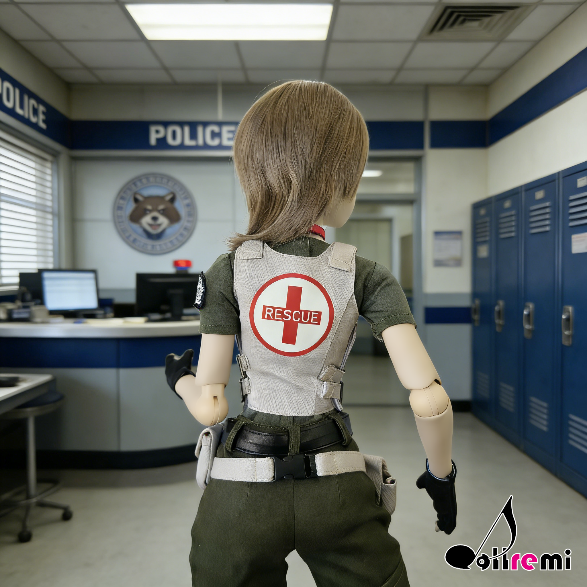 【dollremi】(DD0920) COS Resident Evil : Biohazard - Rebecca Chamber 生化危機 - 瑞貝卡·查姆博斯 Standard S.T.A.R.S.2002 costume
