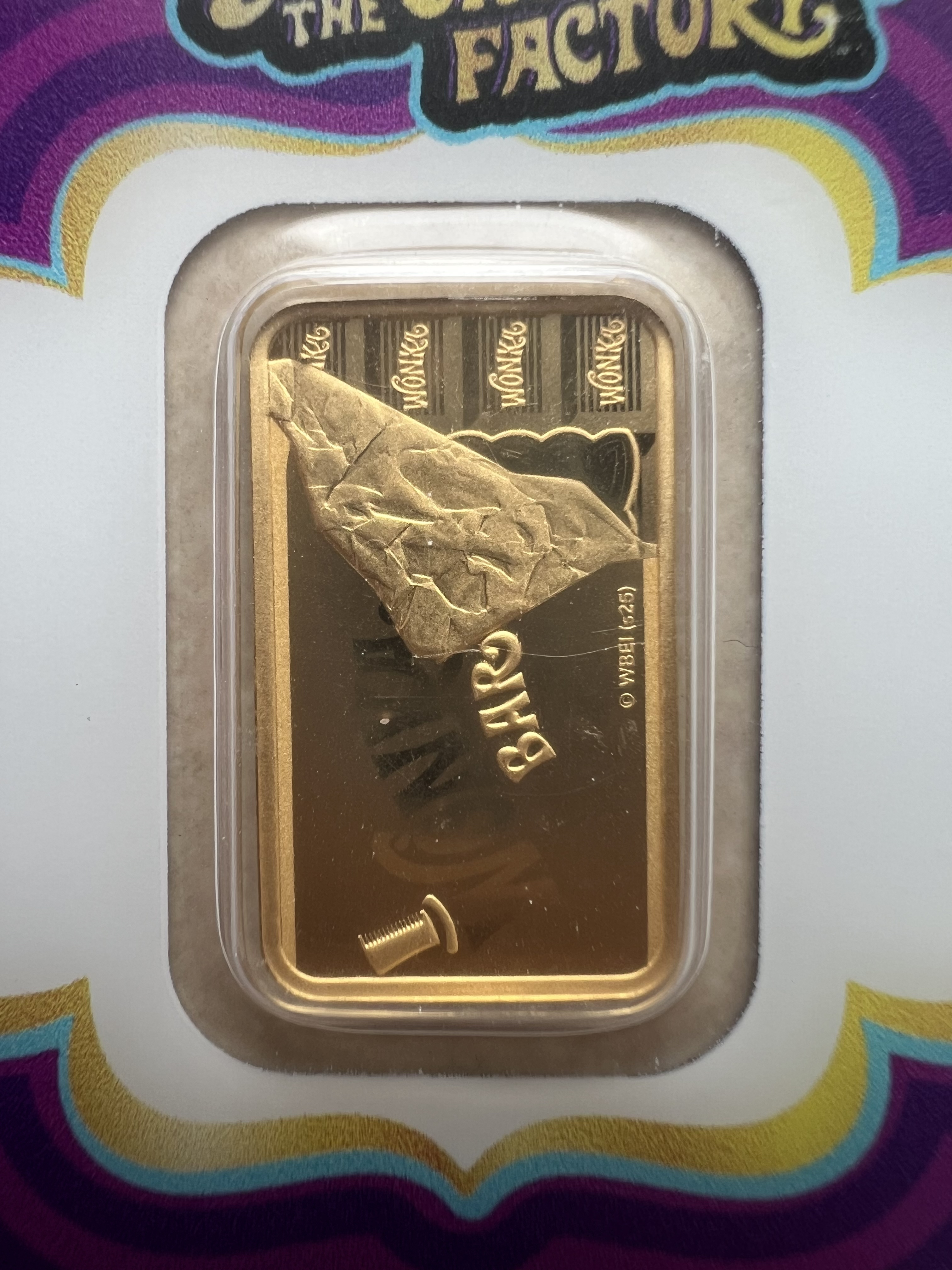 (RADAR SN 323) PAMP Willy Wonka V2 5g 🇨🇭Swiss Limited Gold Bar Emas 999.9 with Sleeve 瑞士巧克力金条