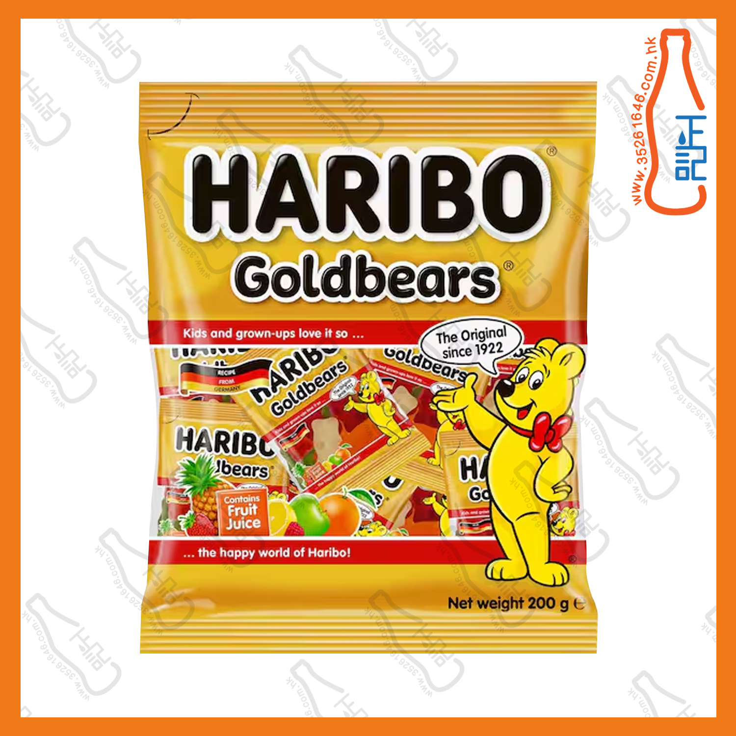 ==Haribo 迷你雜果橡皮糖分享包 200g /袋