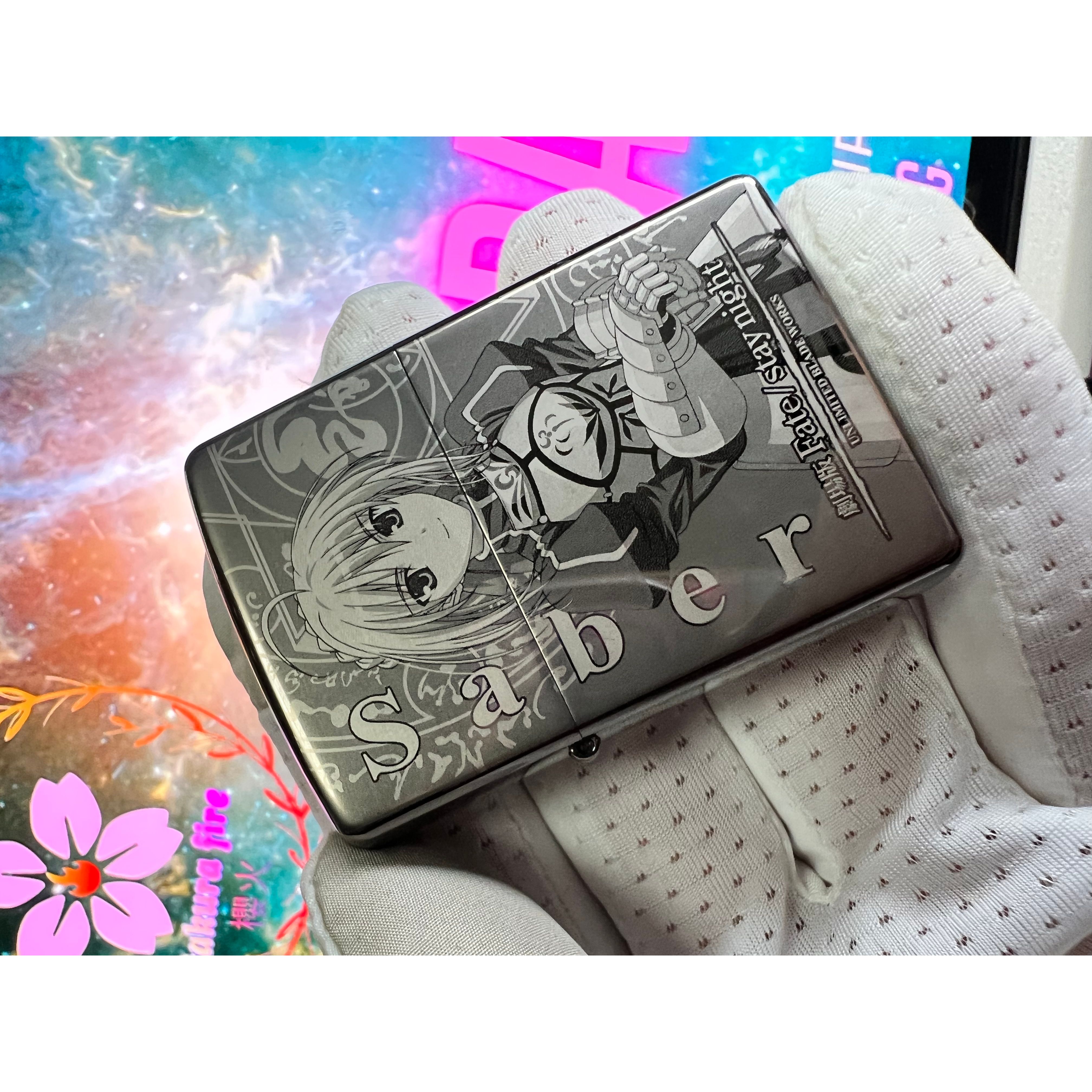 🔥 ZIPPO 🔥2009年日版Fate/Stay Night Saber 亞瑟王/ 魔法師遠坂凜鍍