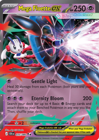 Pokemon TCG ME04 Chaos Rising 035/086 - Mega Floette (EX)
