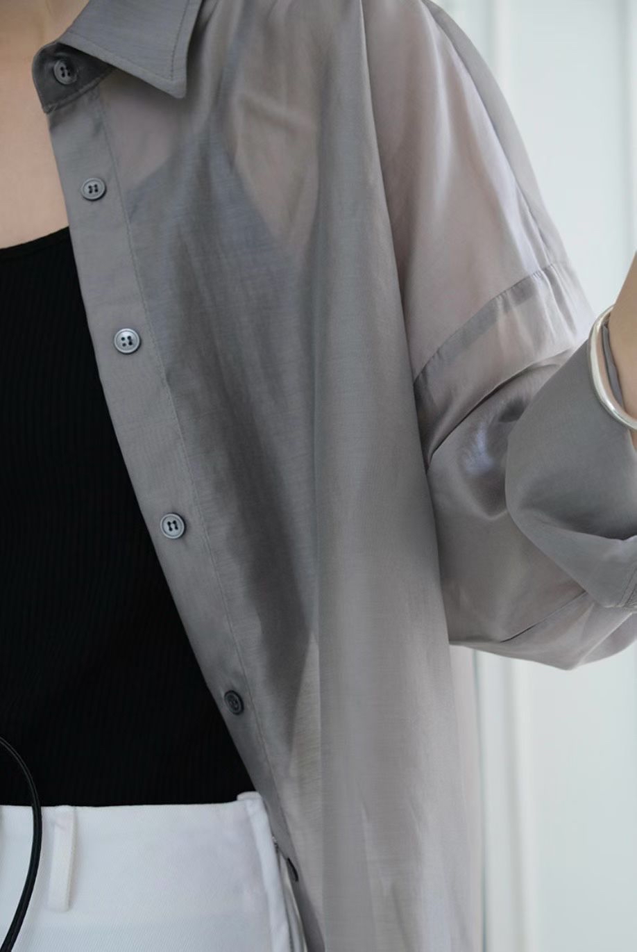 <突發開團．初春盛夏空氣感防曬冷氣衣> 薄身透膚恤衫 RH0029