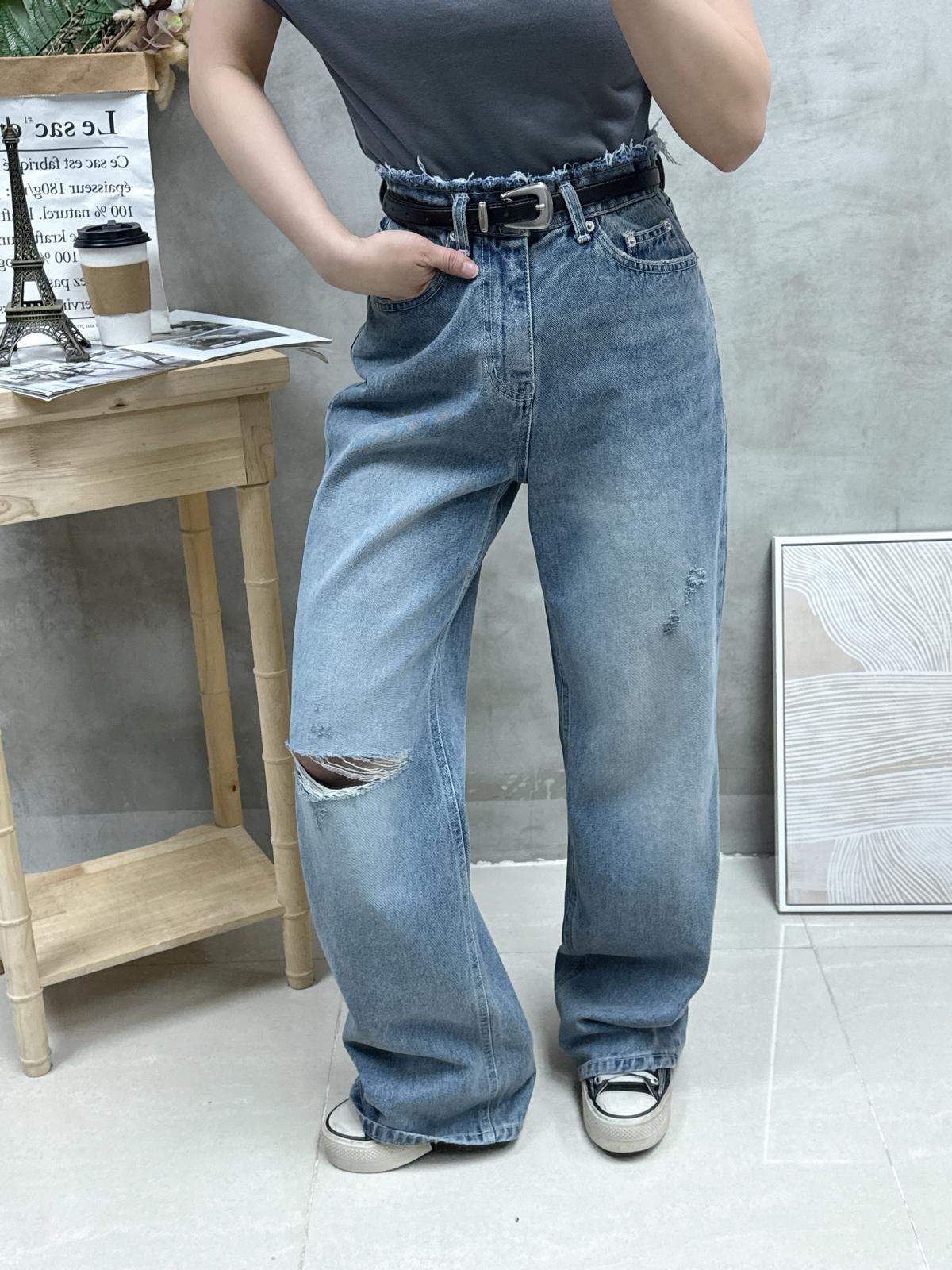 G26 蘇蘇腰介爛牛仔褲