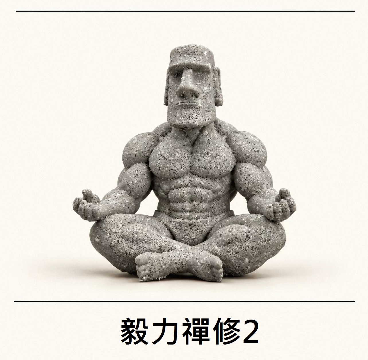 猛男摩艾軍團，無聲激勵你的每一處肌肉
