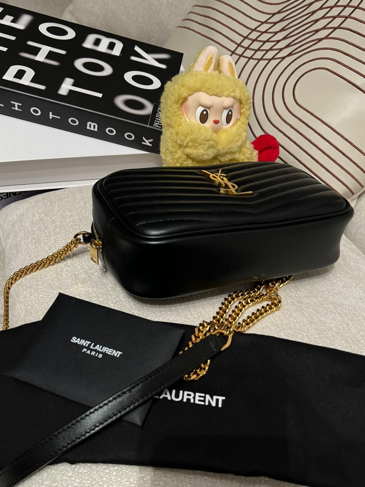 Ysl Mini Lou Camera calfskin bag 10%Authentic,99%new ✅ certificate✅dust bag