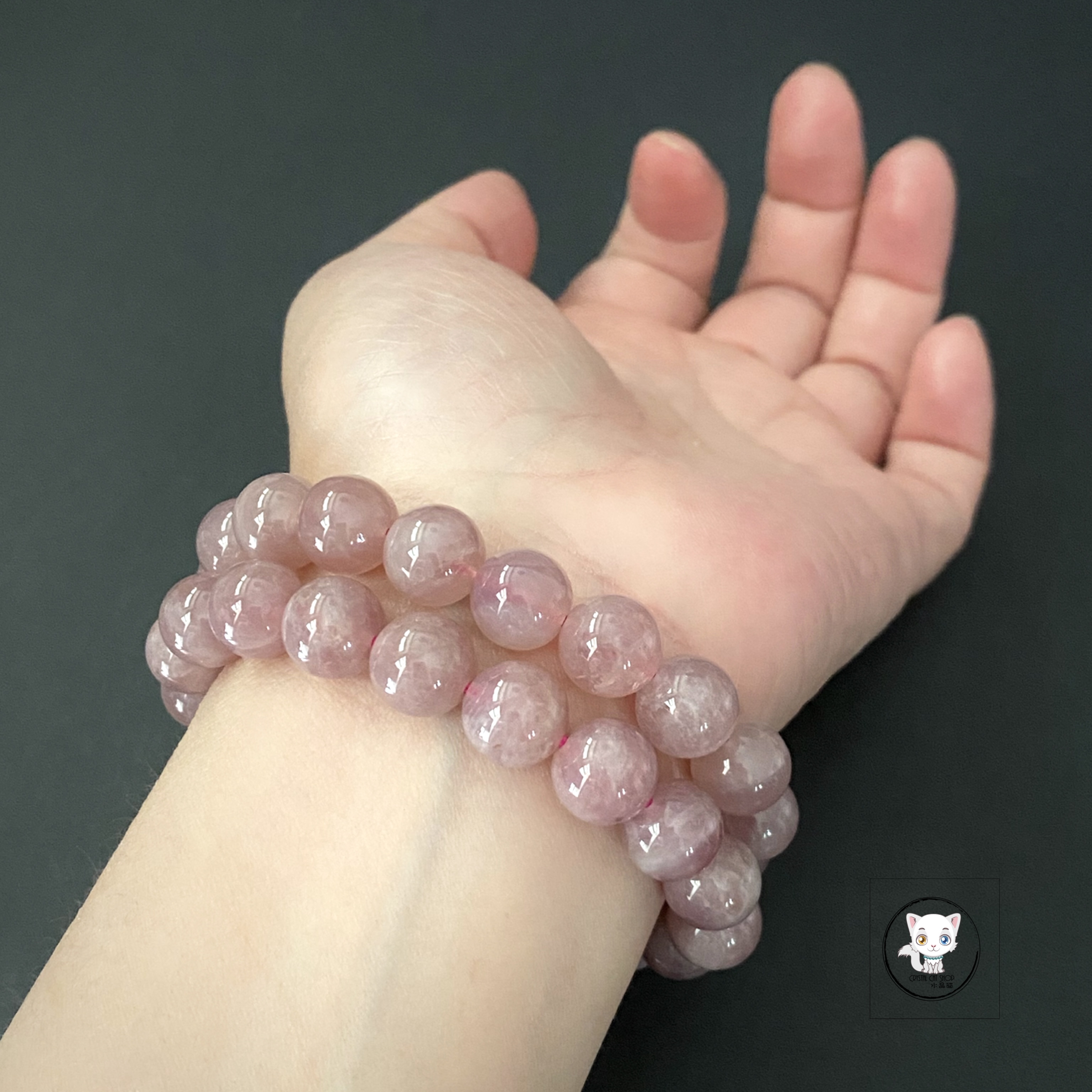 天然紫馬粉晶手鏈 10.5mm