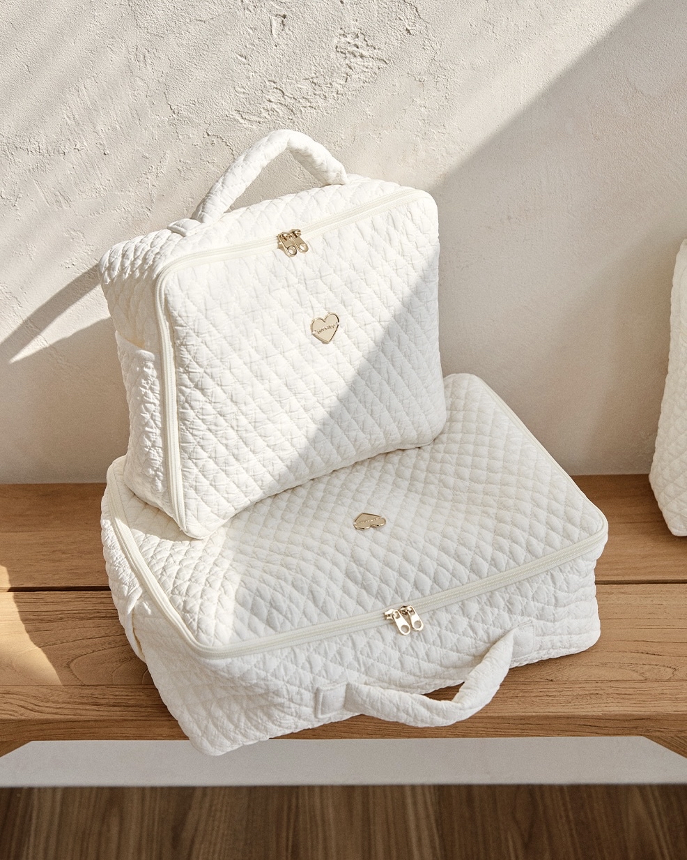 26S/S🌸DTD金心點綴100支鑽石絎縫系列-方形收納旅行包(S/M)