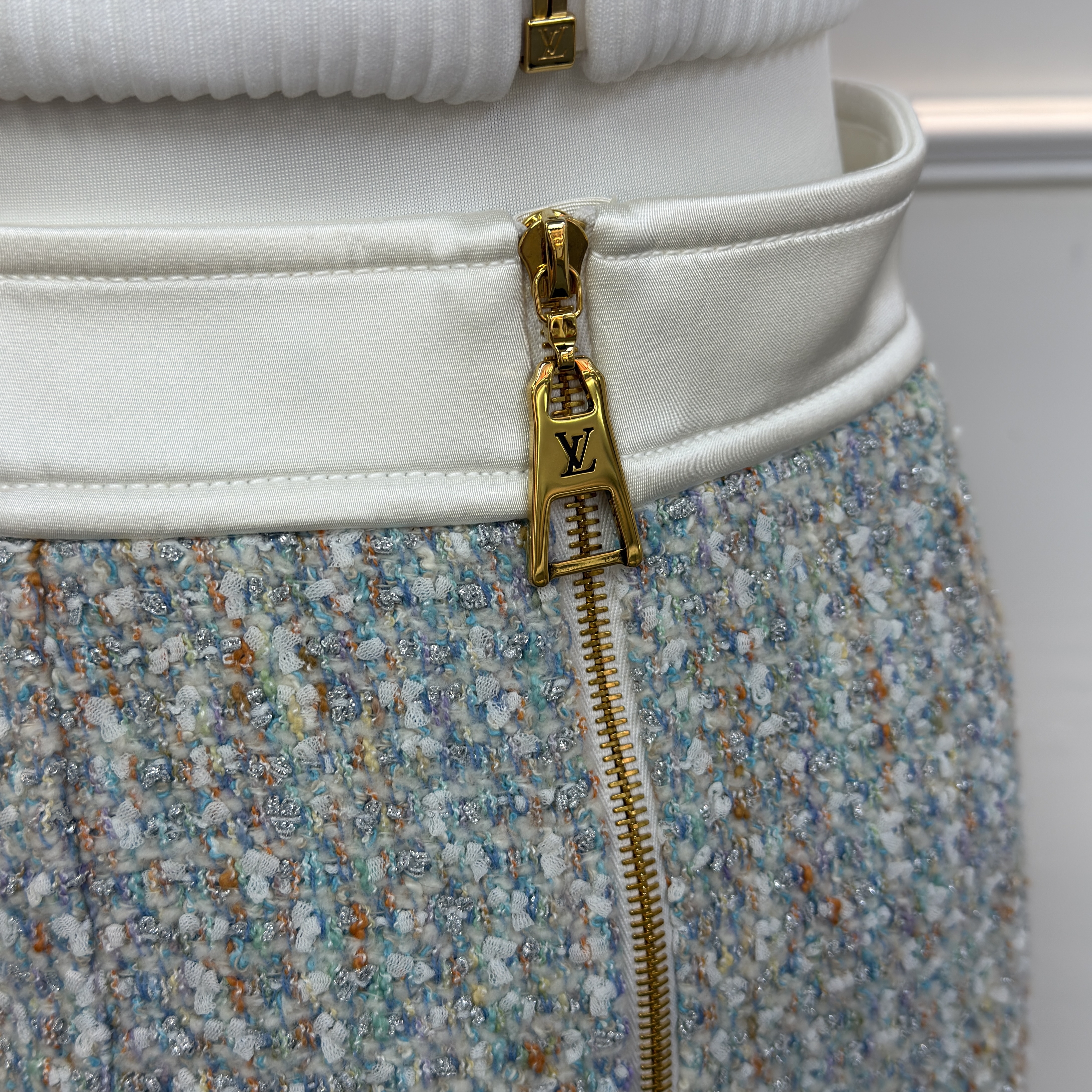 Louis Vuitton 路易威登吊帶羊毛混紡彩色小香風套裝