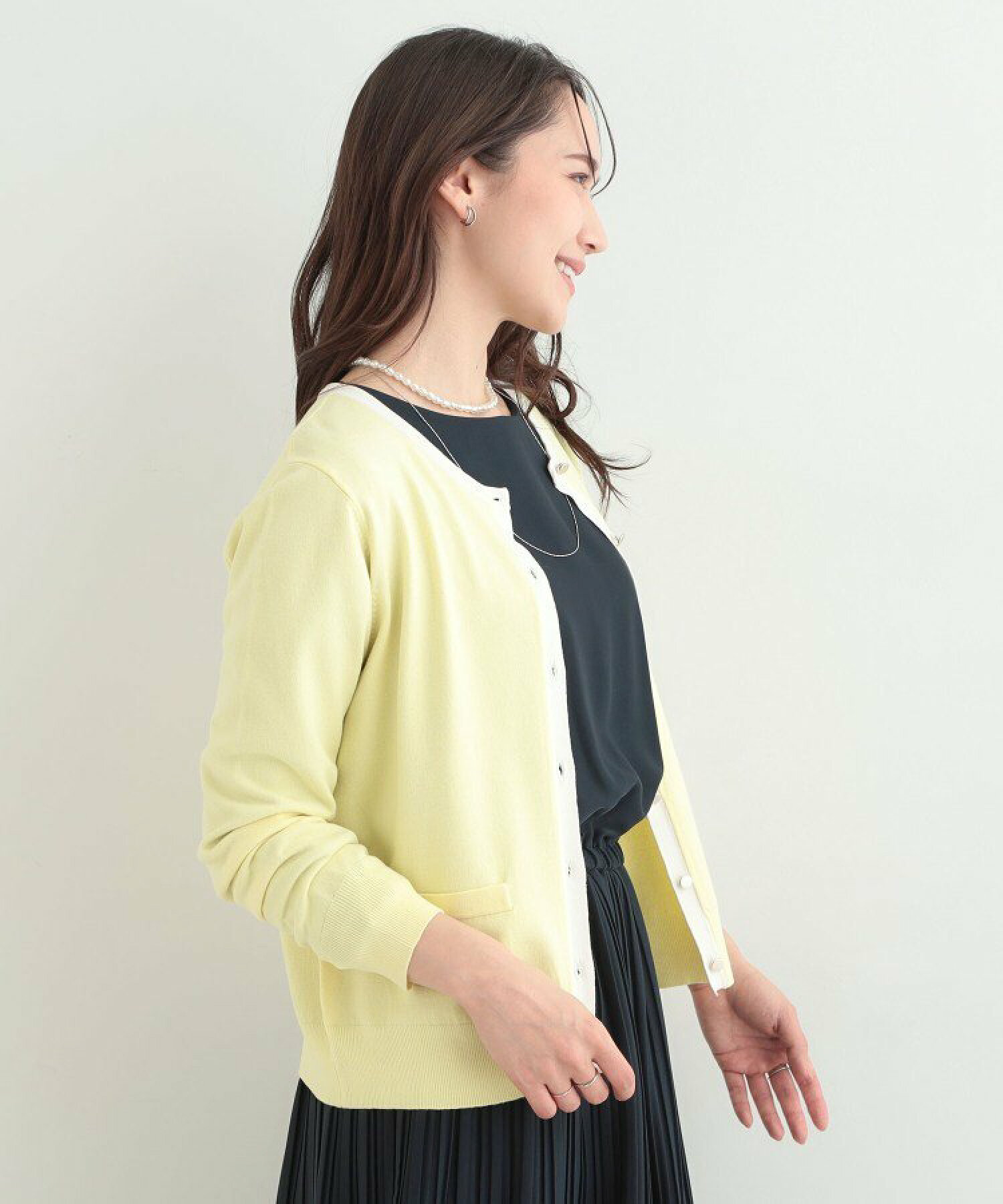 🆕【⭐訂購⭐】  🇯🇵日本直送 🌀SHOO・LA・RUE金屬鈕扣 配色 優雅 圓領針織外套［4款選］🌀 [ELCA-0078][260323]