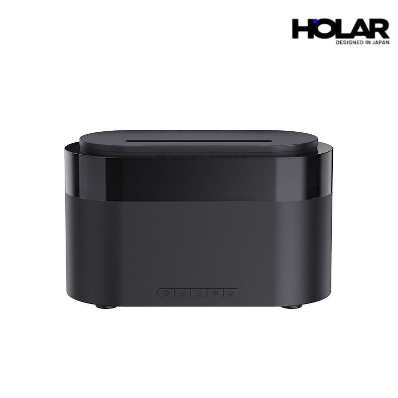 HOLAR JAPAN 遙控智能香薰機定時鬧鐘火焰加濕器家用自動噴香機時鐘火焰香薰機  HS0176