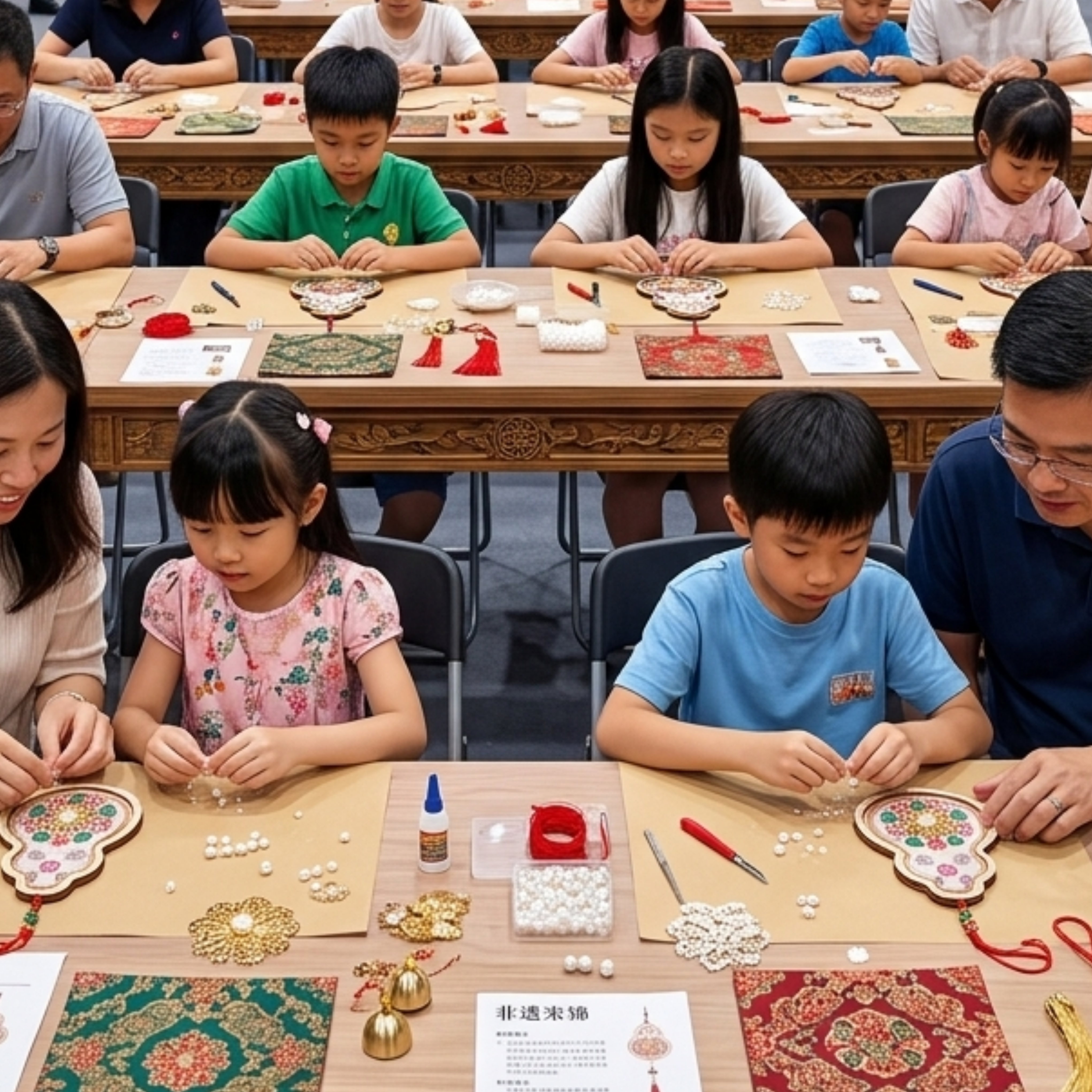 非遺宋錦珍珠畫風鈴 DIY 手作材料包 ｜ 可提供外展教學🎐🏮✨