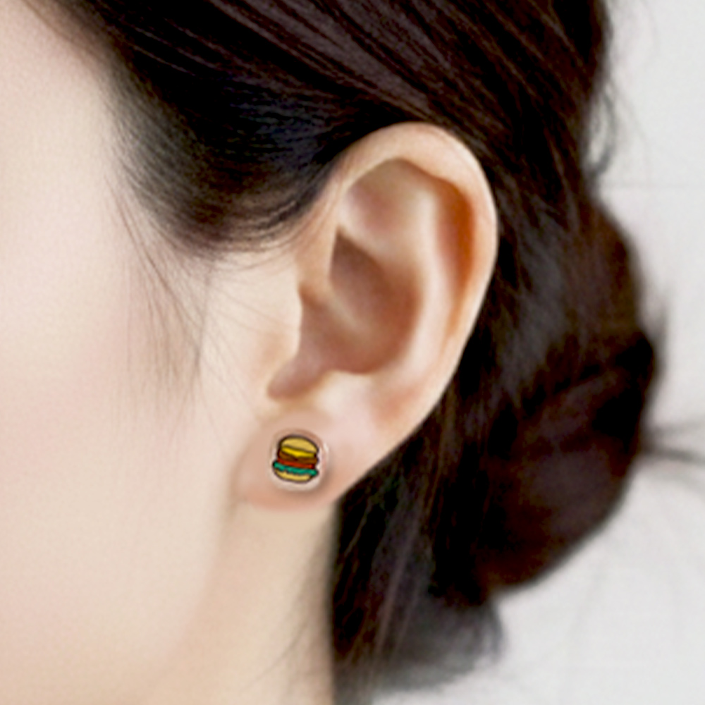 【台灣7-11 預購】JOGUMAN 壓克力耳環（STEGO款）