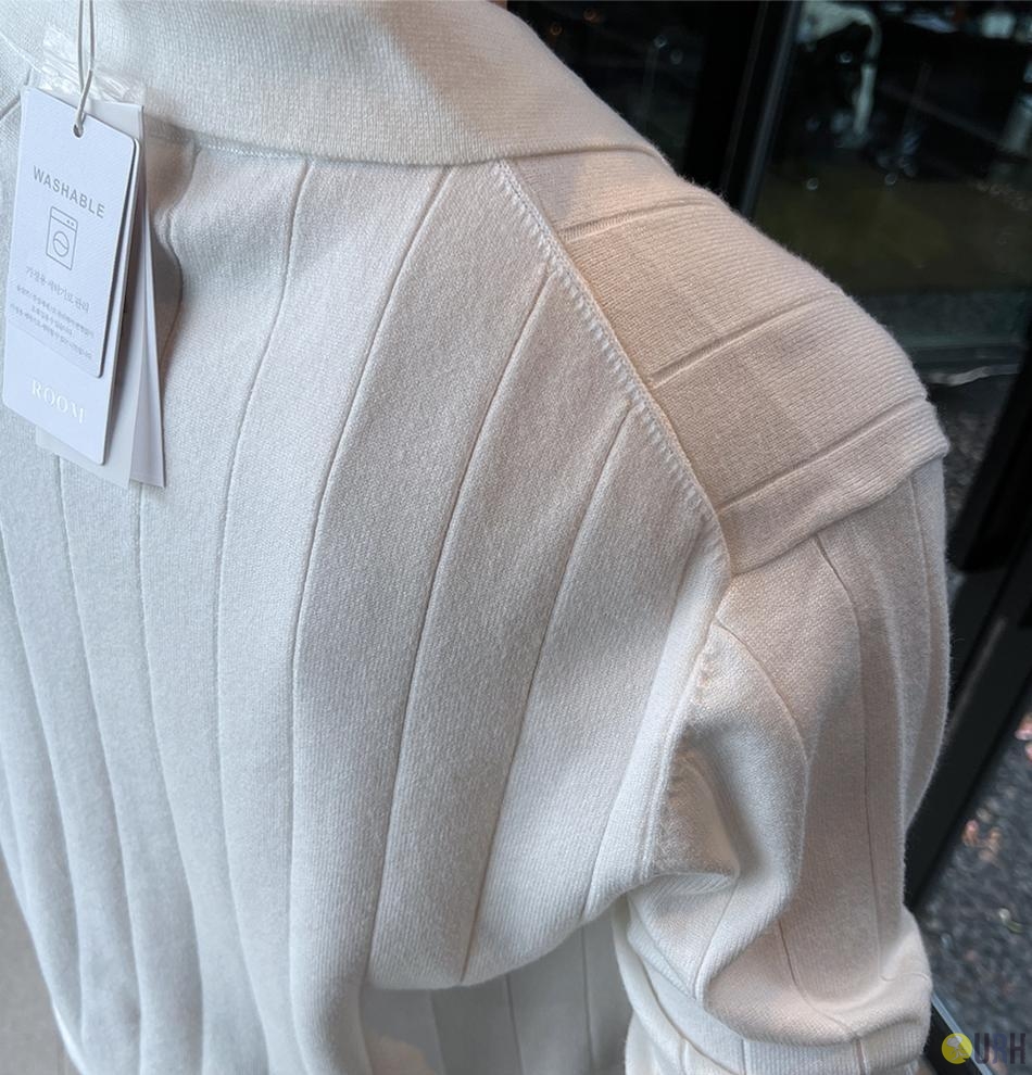 【100%保證韓國直送】德國STOLL機織水洗粘膠翻領針織上衣 [4 color] RG165383